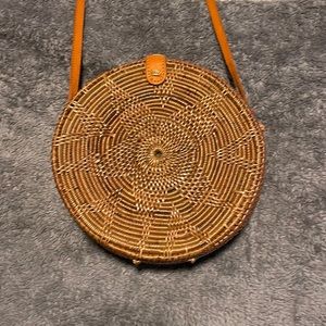 Woven circle bag